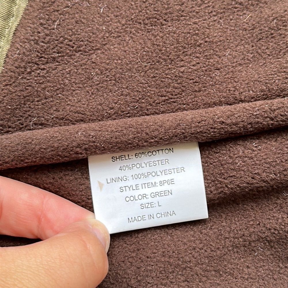 ORVIS QUILTED WAXED GREEN JACKET SIZE LARGE - Picture 6 of 6
